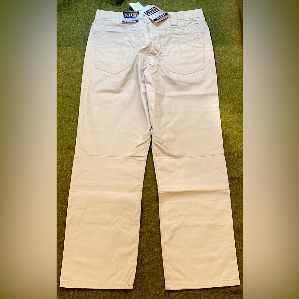 NEW 5.11 Taclite Jean-Cut Pants, Men’s 34 Waist 30 Inseam, Color-Khaki